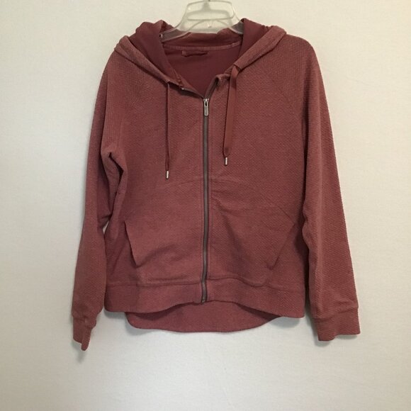 Lululemon Catch A Moment Zip Hoodie Heathered Merlot Size 12 - Picture 8 of 16